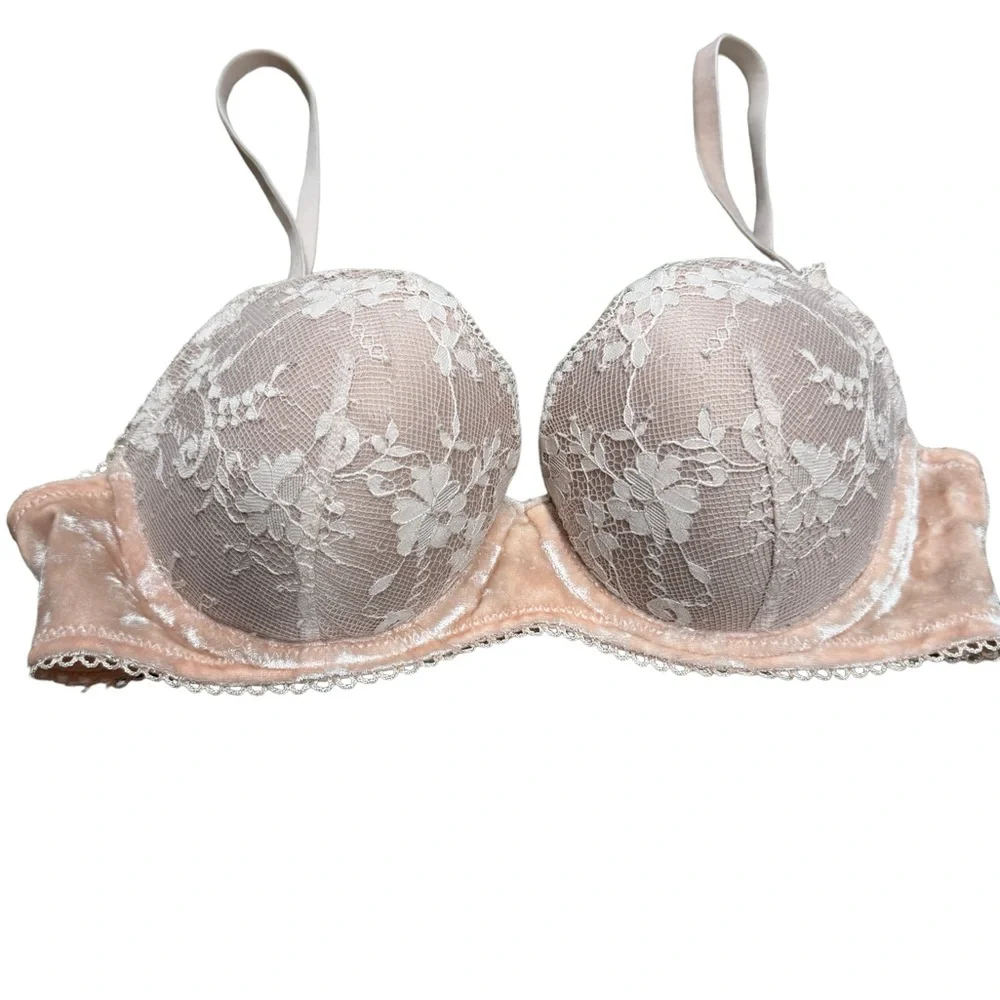 Victoria’s Secret Dream Angels Demi lined crushed velvet size 32C bra - Picture 8 of 8